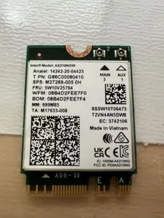 3️⃣ 訳ありIntel AX210NGW Wi-Fi 6E M.2拡張カード