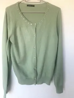 C.D.S BASIC ミントグリーン カーディガン