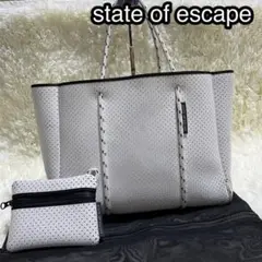 高級 state of escape トートバッグ プリマロフト 袋付き