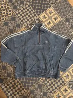 adidas TRACK TOP /アディカラー デニムクロップドトラックトップ