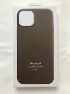未使用iPhone 15 レザーケースApple純正トープ ❸