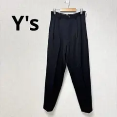 美品　Y's スラックス　黒　ワイズ　ヨウジヤマモト　センタープレス　パンツ