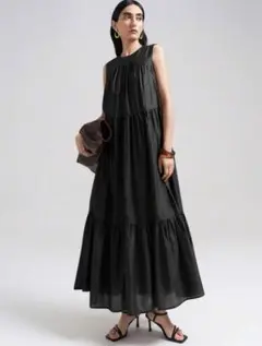SHEIN Ontre ブラックワンピース　m size