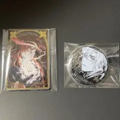 D.Gray-man クロス ステータスカードと白銀缶バッジ
