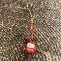 ★廃盤品★ご当地KITTY、キティちゃん、鈴付き根付け、高崎だるま