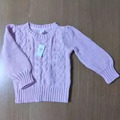 GAP ピンク ケーブル編みセーター 100cm タグ付き
