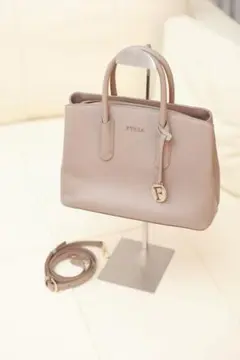 FURLA フルラ パイパー 2WAY ハンドバッグ ベージュ
