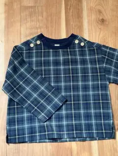 バースデイ Cottoli チェック柄 長袖カットソー 120