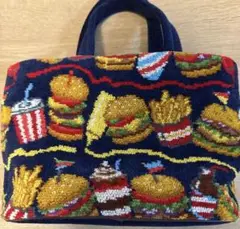フェイラー　ラブラリーバイフェイラー　バーガーショップ　巾着付きバッグ　 新品