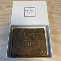 NINA RICCI 二つ折り財布 ブラウン キャンバス