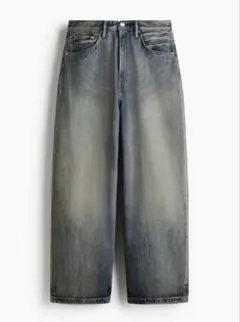 H&M スーパーバギーデニム 31/30 ダークデニムブルー