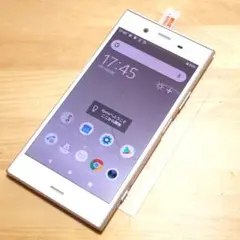 傷少XPERIA XZ1 701SO(S)液晶保護ガラス付きSIMロック解除済