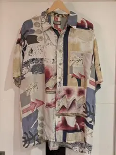 90〜00s【ヴィンテージ】CASUAL LAND 総柄アロハシャツ Lサイズ