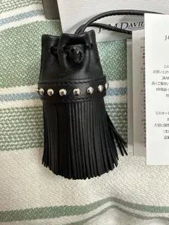 【未使用】J&M DAVIDSON タッセルチャーム ウィズ スタッズ J&M DAVIDSON ジェイアンドエムデヴィッドソン タッセル
