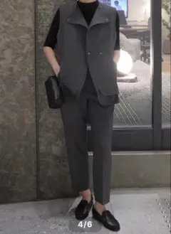 TWILLサマーウールテーパードパンツ　36サイズ