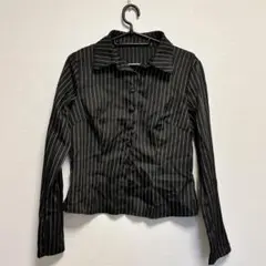 ストライブ長袖シャツ