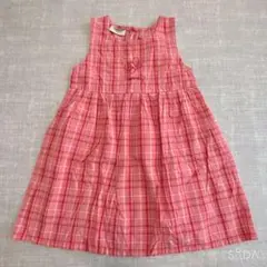 オシュコシュ　チェック柄ワンピース　120