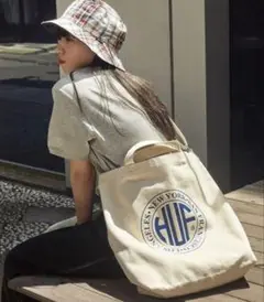 ハフ　huf トートバッグ　REGIONAL 2WAY TOTE BAGベージュ