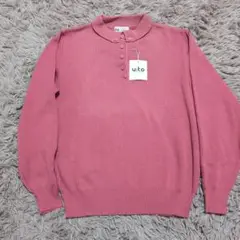 新品タグ付 長袖ニット ポロシャツ
