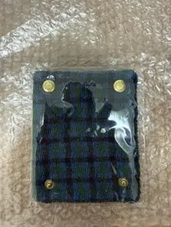 新品　ファミリア　ハンドルカバー　青　チェック　XB