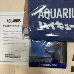 当選品　アクエリアス　ハイキュー　日向翔陽　フード付き　バスタオル　ポーチ