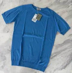 【新品未使用】JOHN SMEDLEY 半袖 クルーネック ニット