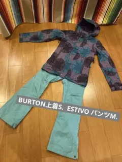 レディーススノーボードウェアBURTON上着S ・ESTIVOパンツM