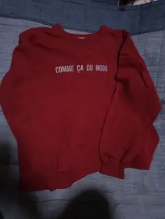 COMME ÇA DU MODE 赤 トレーナー 150A