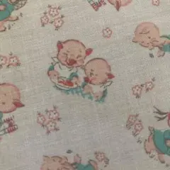 pooh-tanアニマル淡いピンク系 "子豚"27×50cm カラー比較(画像7