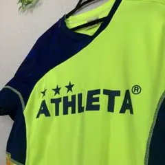 ATHLETA 蛍光イエロー サッカーシャツ