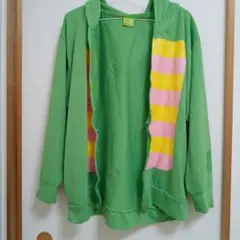 ガチャピン✕ムック柄のパーカー 3L