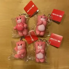 ベリゴム BELLYGOM 立体ラバーマスコット BC キーホルダー 4個セット