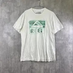 REEF サーフ系ロゴTシャツ グリーン/ストリート/オーバーサイズ