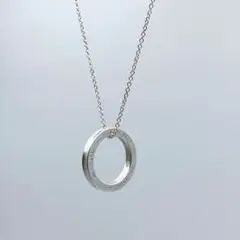 【超美品】ティファニー レディース ネックレス ペンダント シルバー サークル