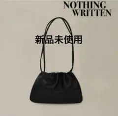 NOTHING WRITTEN ブラックショルダーバッグ