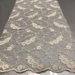 ルシアンオリジナル布　ローズチュール刺繍レース