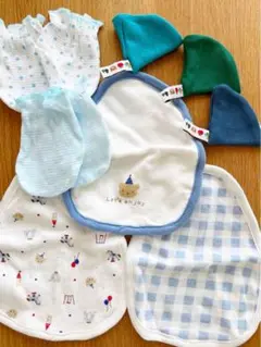 授乳スタイ・ミトン・おしっこキャップ⭐︎男の子セット⭐︎ベビー用品