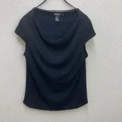 DKNY ノースリーブ　ニット　黒　Sサイズ