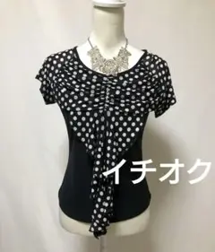 社交ダンス練習着パーティ。イチオクキュートな水玉フリルトップスドレス
