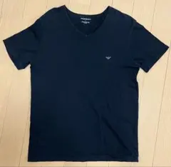 エンポリオアルマーニ ブラック Vネック Tシャツ