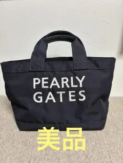 美品　PEARLY GATES カートバッグ ラウンドバッグ　ネイビー
