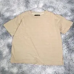 paisible【M】半袖Tシャツ　ベージュ　レディース　綿100％　少し厚手