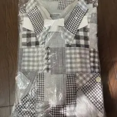 bymilostore チェック柄 長袖シャツ M グレー系 エイプ‼️ マイロ‼️