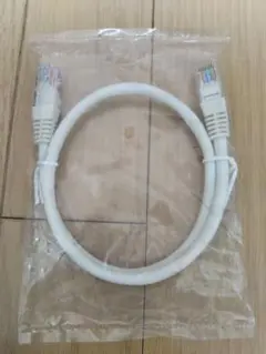 ホワイト LANケーブル RJ45コネクタ