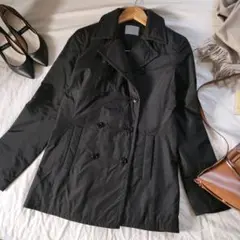 Theory Luxe 中綿 ナイロン ジャケット コート ブラック