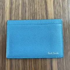 Paul Smith 青 レザー カードケース