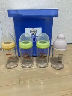 Pigeon他哺乳瓶 4本セット ミルトン専用容器付き