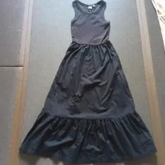GAP ノースリーブロングワンピース 黒