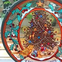 アメリカ ステンドグラス Christmas1979クリスマス グラスマスターズ