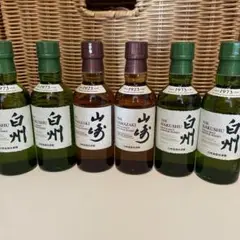 【9本セット】サントリーシングルモルトウイスキー 山崎180ml 白州180ml
